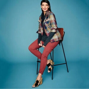 CAbi Red Skinny Pants